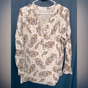 White floral tunic